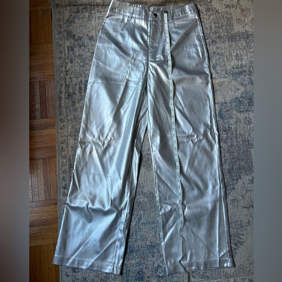 Commence Metallic Leather Straight Leg Pant - Picture 8 of 9